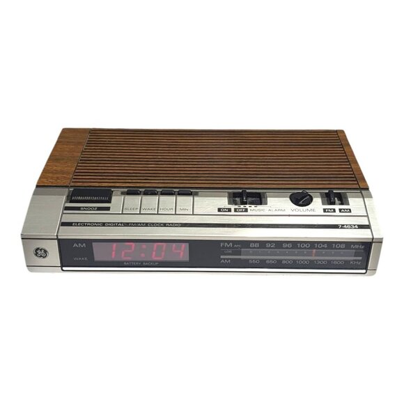 Vintage GE Model 7-4634B Electronic Digital Alarm Clock Radio Tested Working - Picture 7 of 7